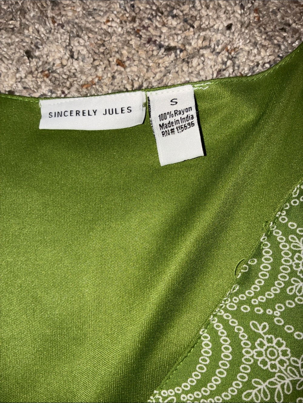 NWT Sincerely Jules Green Boho Tiered V-Neck Mini Sundress - Size Small - Picture 5 of 7